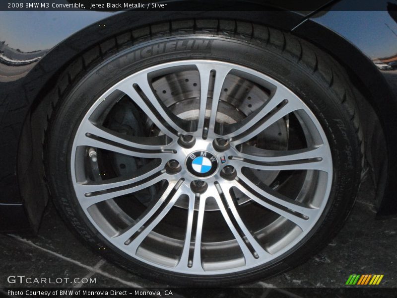 Jerez Black Metallic / Silver 2008 BMW M3 Convertible