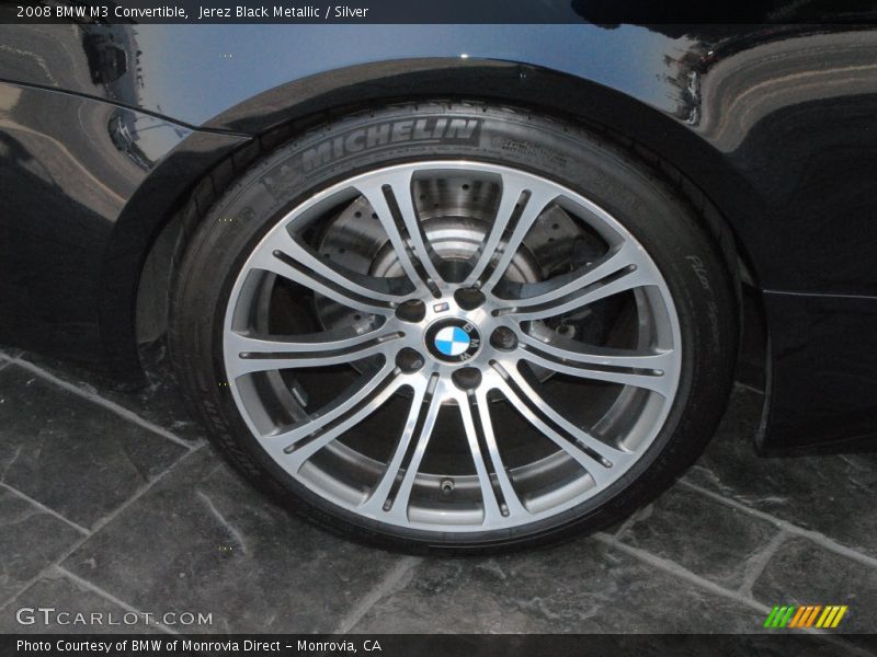Jerez Black Metallic / Silver 2008 BMW M3 Convertible