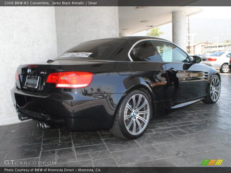 Jerez Black Metallic / Silver 2008 BMW M3 Convertible