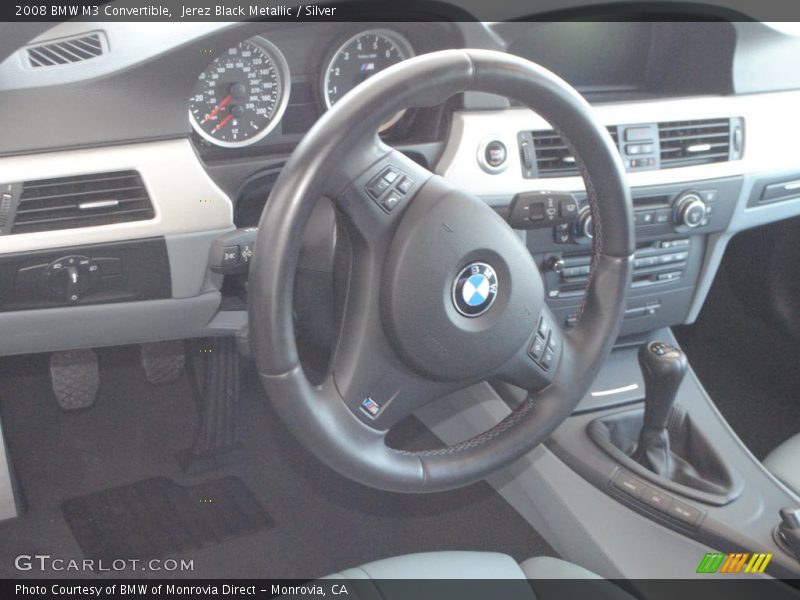 Jerez Black Metallic / Silver 2008 BMW M3 Convertible