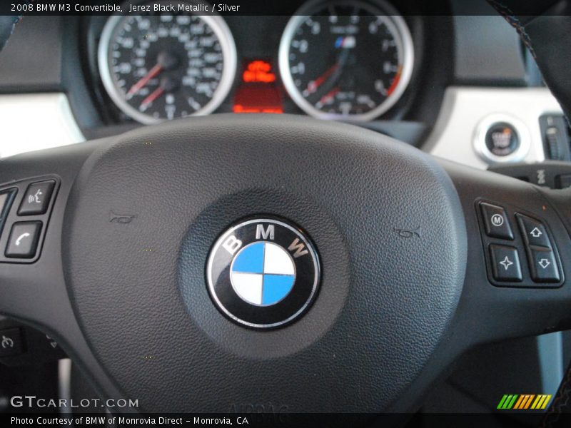 Jerez Black Metallic / Silver 2008 BMW M3 Convertible