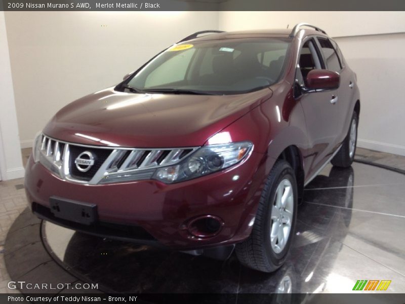 Merlot Metallic / Black 2009 Nissan Murano S AWD