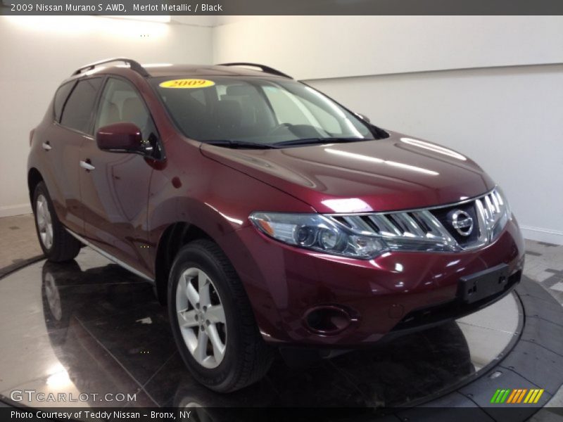 Merlot Metallic / Black 2009 Nissan Murano S AWD