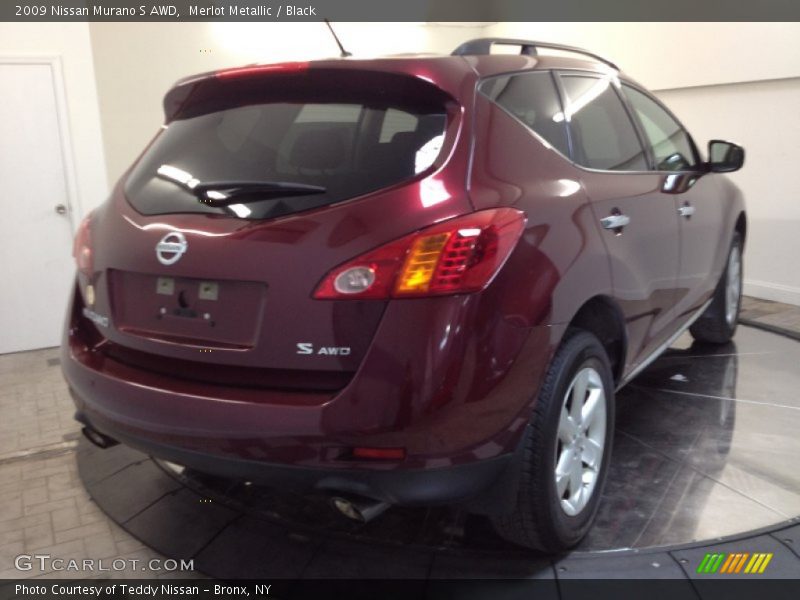 Merlot Metallic / Black 2009 Nissan Murano S AWD