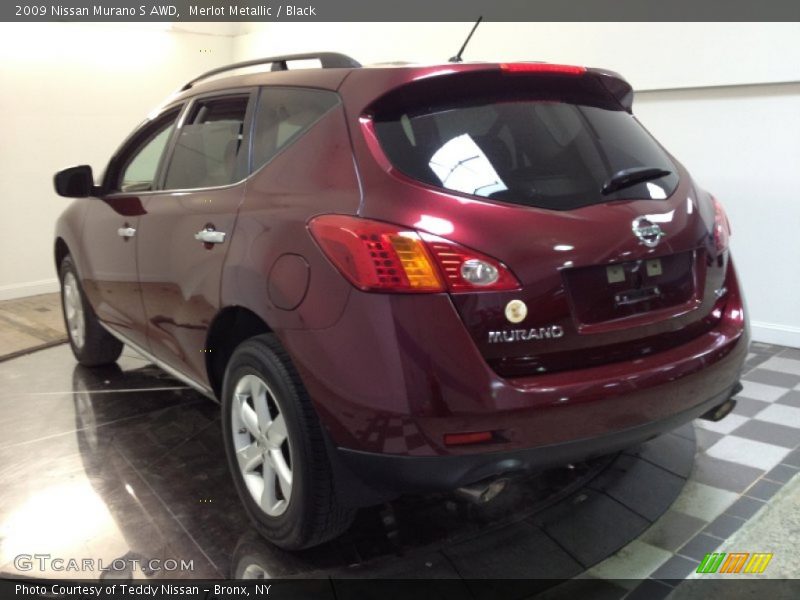 Merlot Metallic / Black 2009 Nissan Murano S AWD