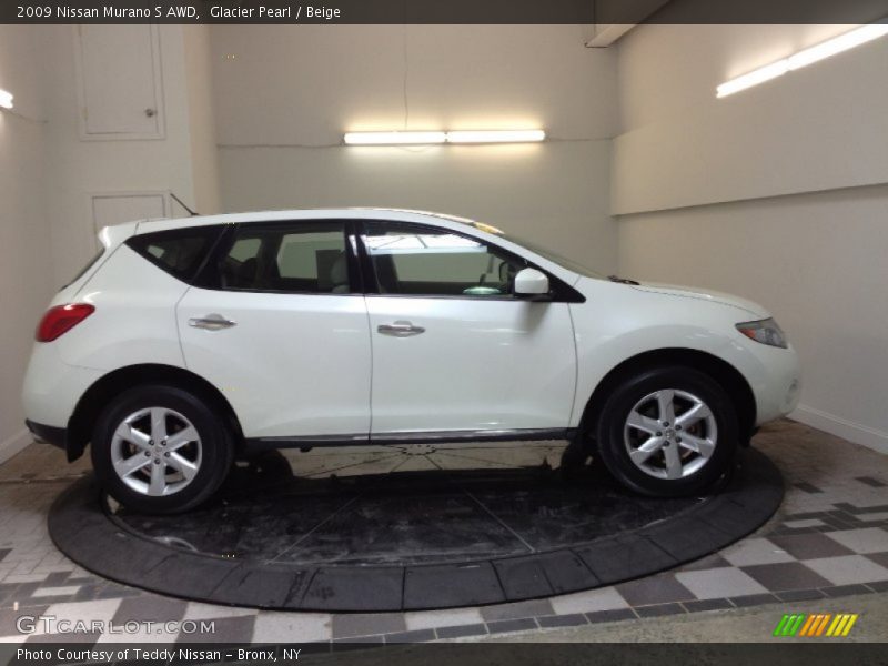 Glacier Pearl / Beige 2009 Nissan Murano S AWD