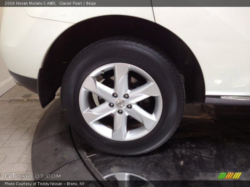 Glacier Pearl / Beige 2009 Nissan Murano S AWD