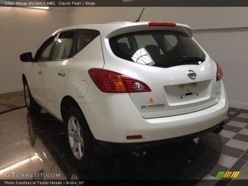 Glacier Pearl / Beige 2009 Nissan Murano S AWD