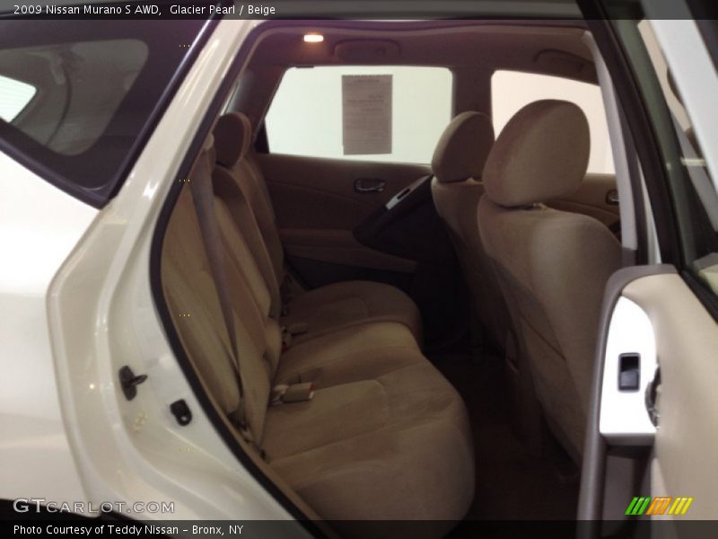 Glacier Pearl / Beige 2009 Nissan Murano S AWD