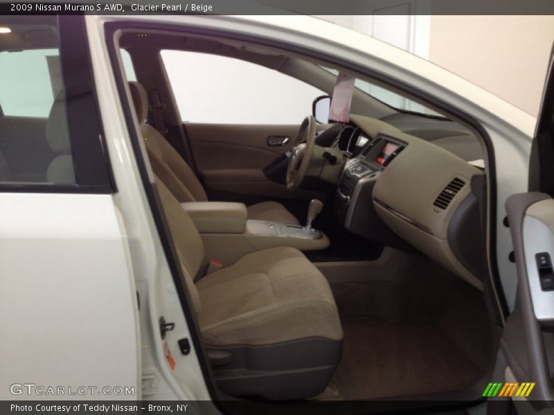 Glacier Pearl / Beige 2009 Nissan Murano S AWD