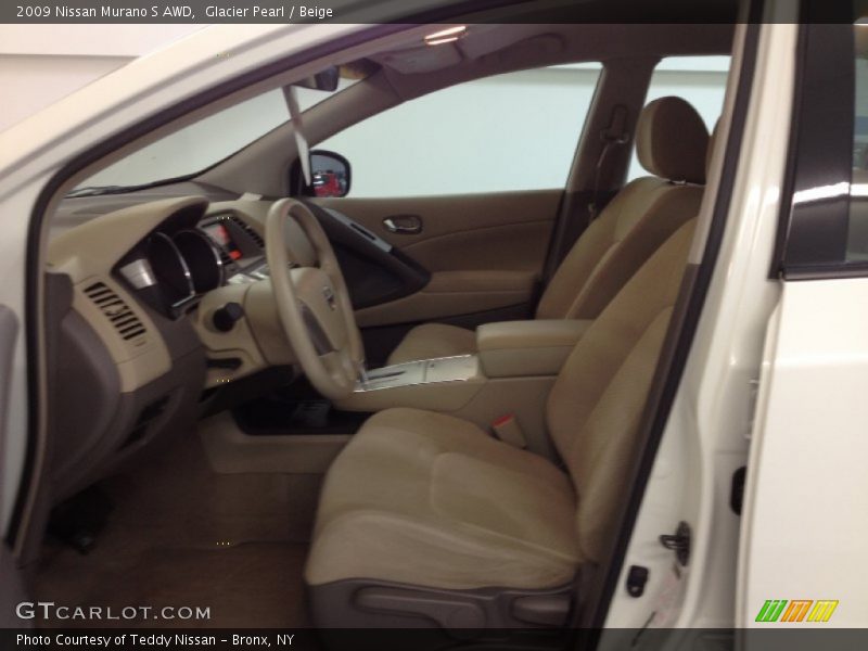 Glacier Pearl / Beige 2009 Nissan Murano S AWD