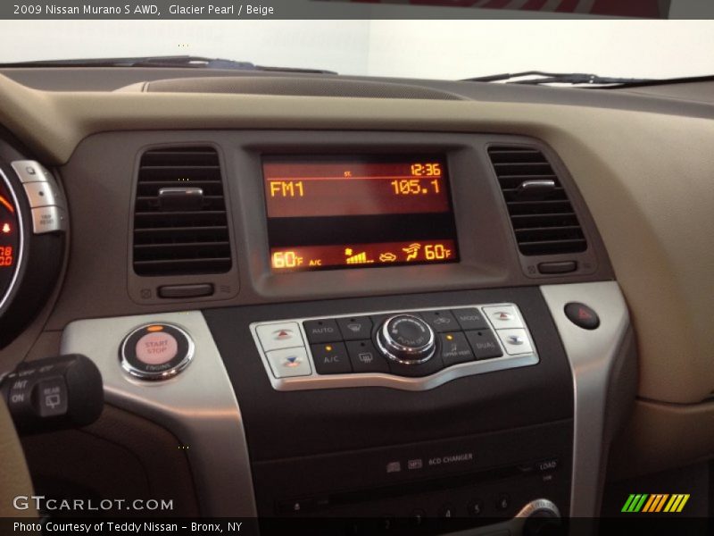 Glacier Pearl / Beige 2009 Nissan Murano S AWD
