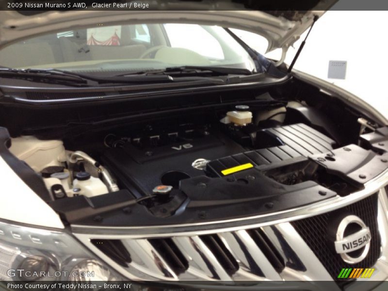Glacier Pearl / Beige 2009 Nissan Murano S AWD