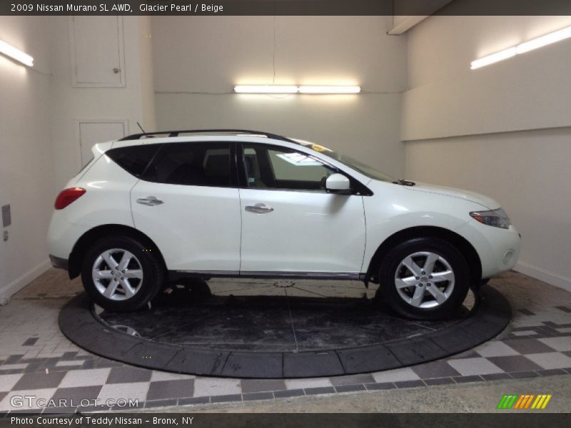 Glacier Pearl / Beige 2009 Nissan Murano SL AWD