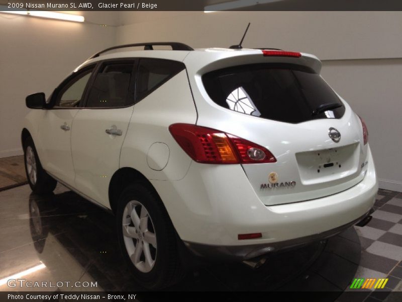 Glacier Pearl / Beige 2009 Nissan Murano SL AWD
