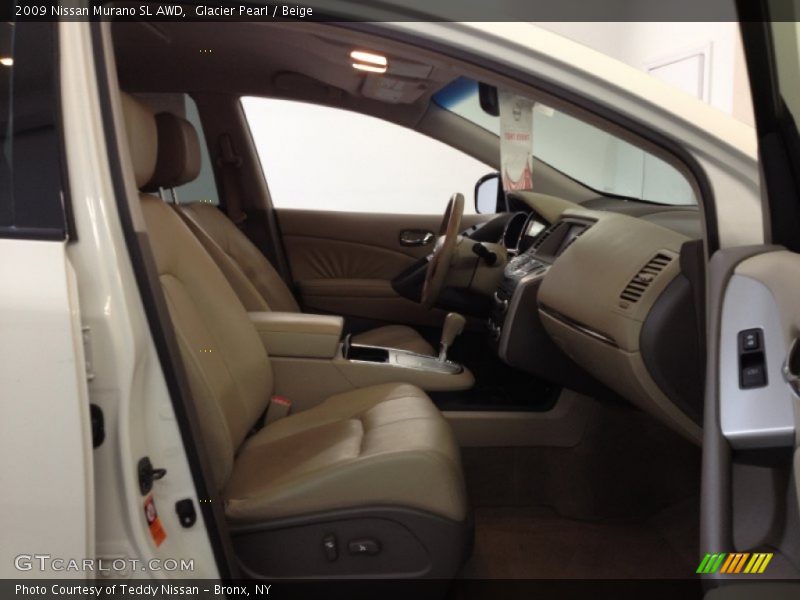 Glacier Pearl / Beige 2009 Nissan Murano SL AWD