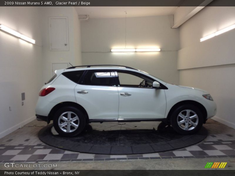 Glacier Pearl / Beige 2009 Nissan Murano S AWD