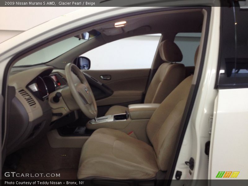 Glacier Pearl / Beige 2009 Nissan Murano S AWD