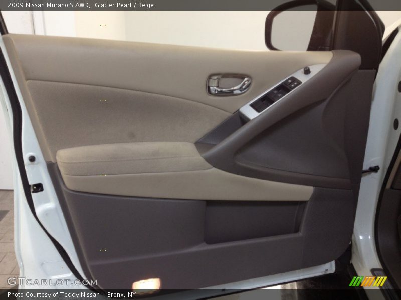Glacier Pearl / Beige 2009 Nissan Murano S AWD