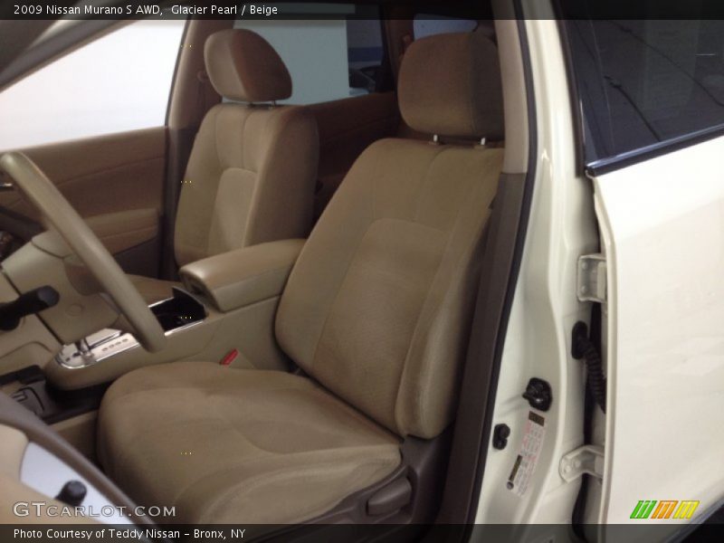 Glacier Pearl / Beige 2009 Nissan Murano S AWD
