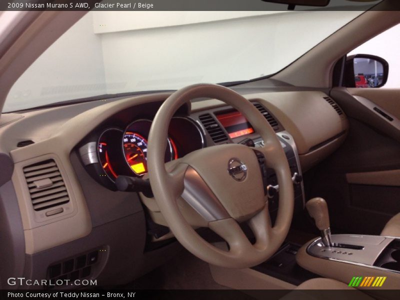 Glacier Pearl / Beige 2009 Nissan Murano S AWD