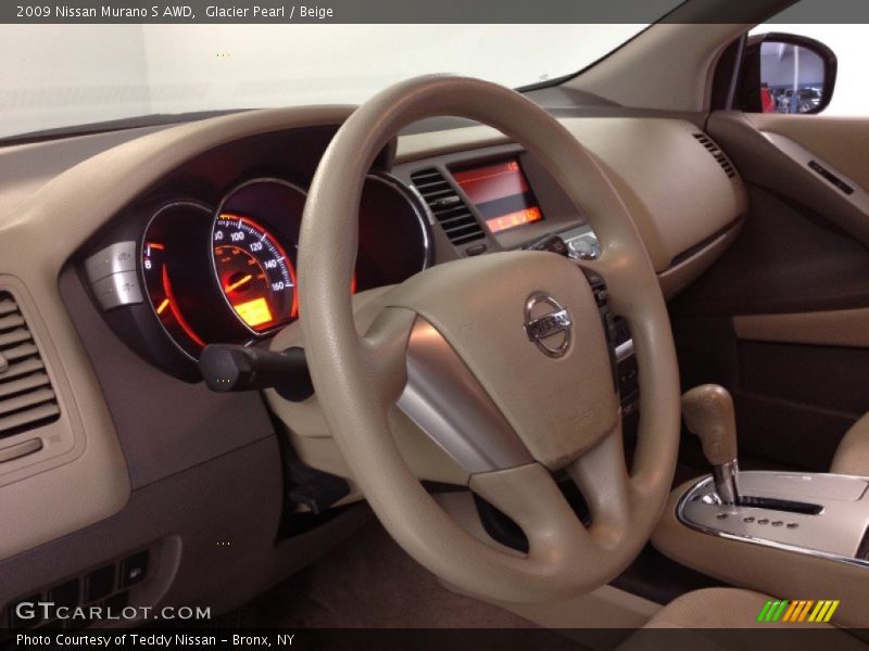 Glacier Pearl / Beige 2009 Nissan Murano S AWD