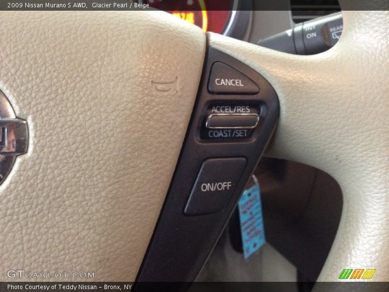 Glacier Pearl / Beige 2009 Nissan Murano S AWD