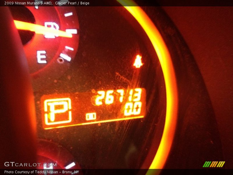 Glacier Pearl / Beige 2009 Nissan Murano S AWD