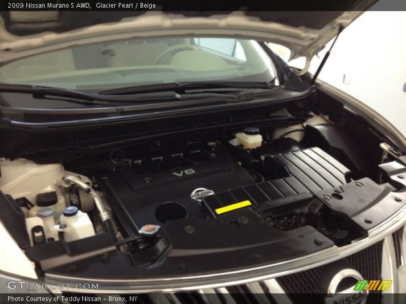 Glacier Pearl / Beige 2009 Nissan Murano S AWD