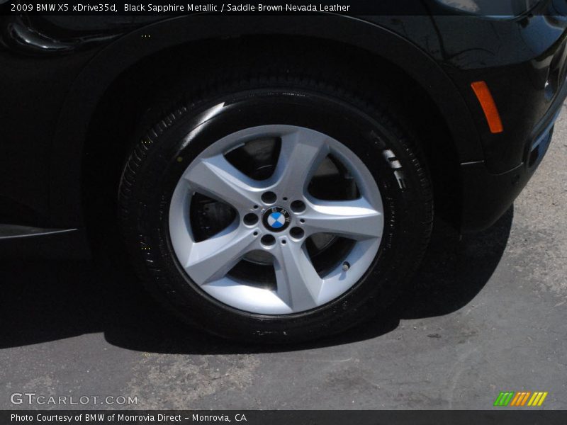 Black Sapphire Metallic / Saddle Brown Nevada Leather 2009 BMW X5 xDrive35d
