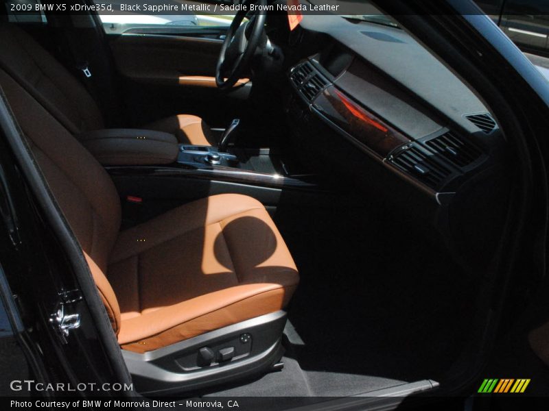 Black Sapphire Metallic / Saddle Brown Nevada Leather 2009 BMW X5 xDrive35d