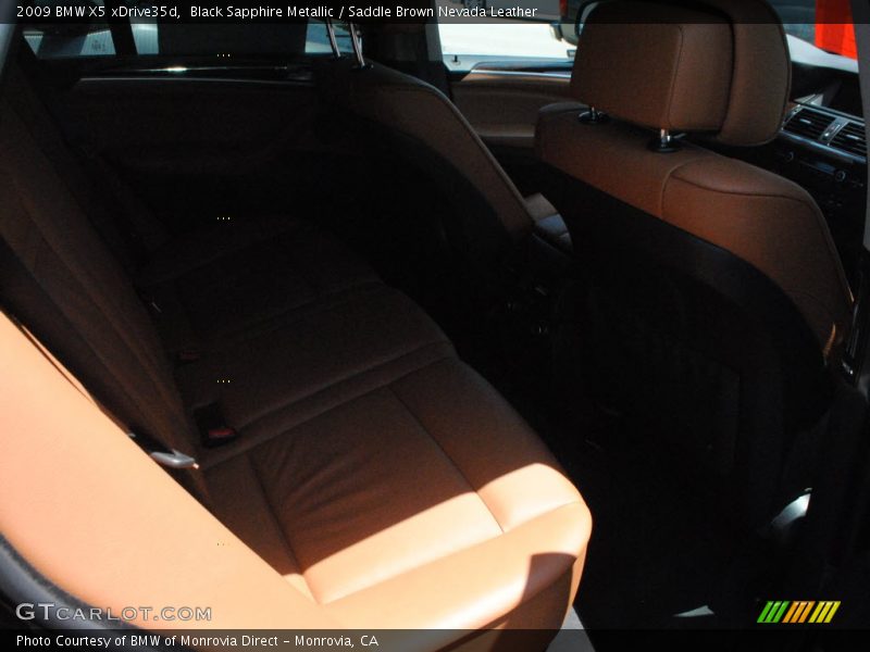 Black Sapphire Metallic / Saddle Brown Nevada Leather 2009 BMW X5 xDrive35d