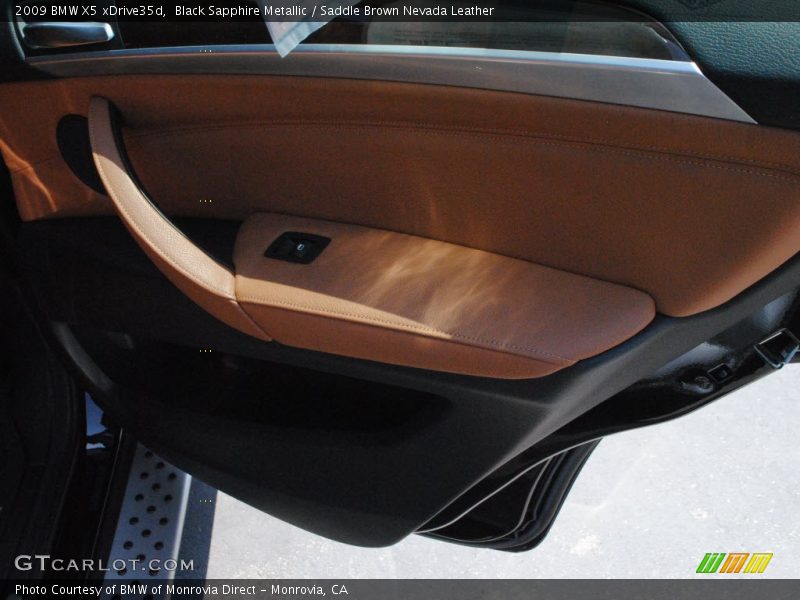 Black Sapphire Metallic / Saddle Brown Nevada Leather 2009 BMW X5 xDrive35d