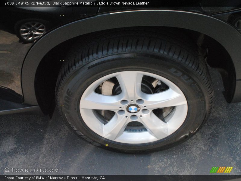 Black Sapphire Metallic / Saddle Brown Nevada Leather 2009 BMW X5 xDrive35d
