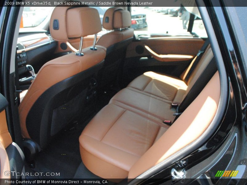 Black Sapphire Metallic / Saddle Brown Nevada Leather 2009 BMW X5 xDrive35d