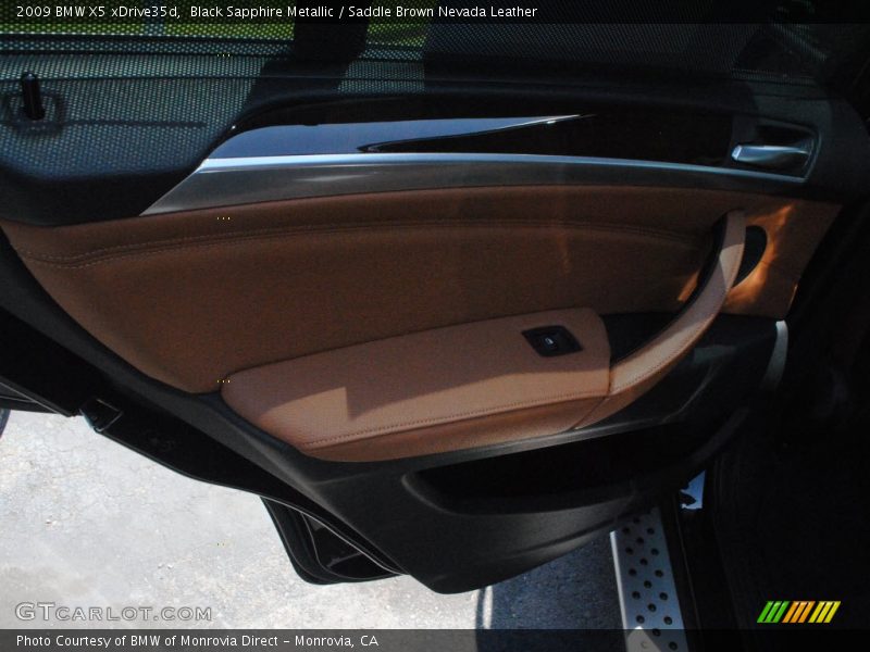 Black Sapphire Metallic / Saddle Brown Nevada Leather 2009 BMW X5 xDrive35d