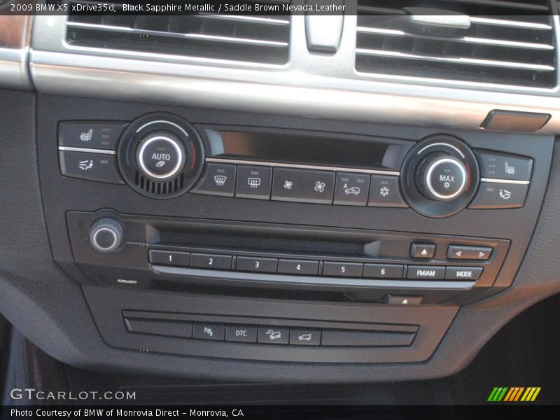 Black Sapphire Metallic / Saddle Brown Nevada Leather 2009 BMW X5 xDrive35d