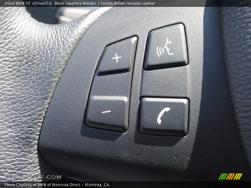 Black Sapphire Metallic / Saddle Brown Nevada Leather 2009 BMW X5 xDrive35d