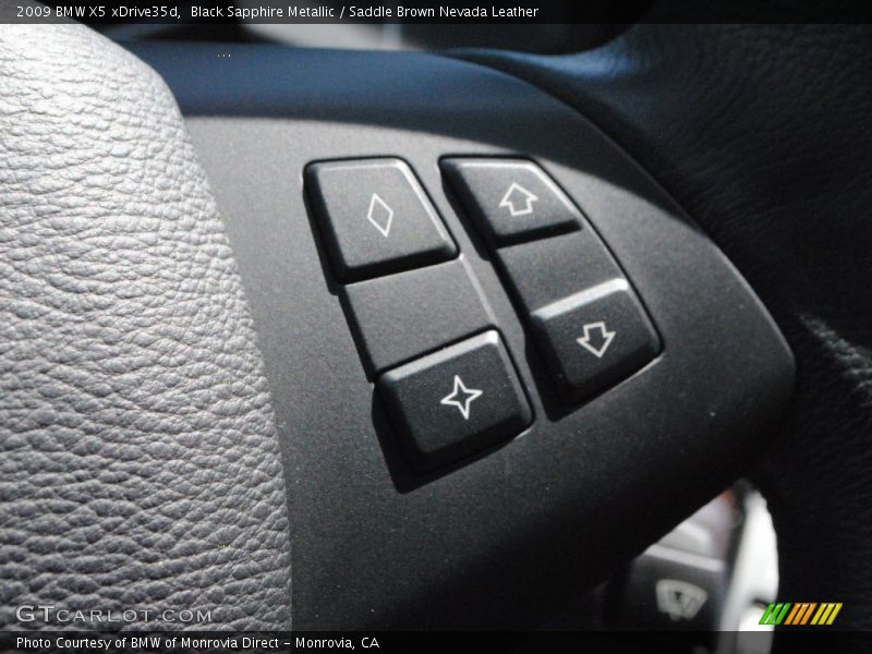 Black Sapphire Metallic / Saddle Brown Nevada Leather 2009 BMW X5 xDrive35d