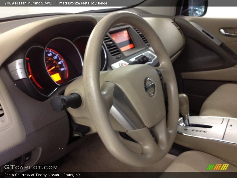 Tinted Bronze Metallic / Beige 2009 Nissan Murano S AWD