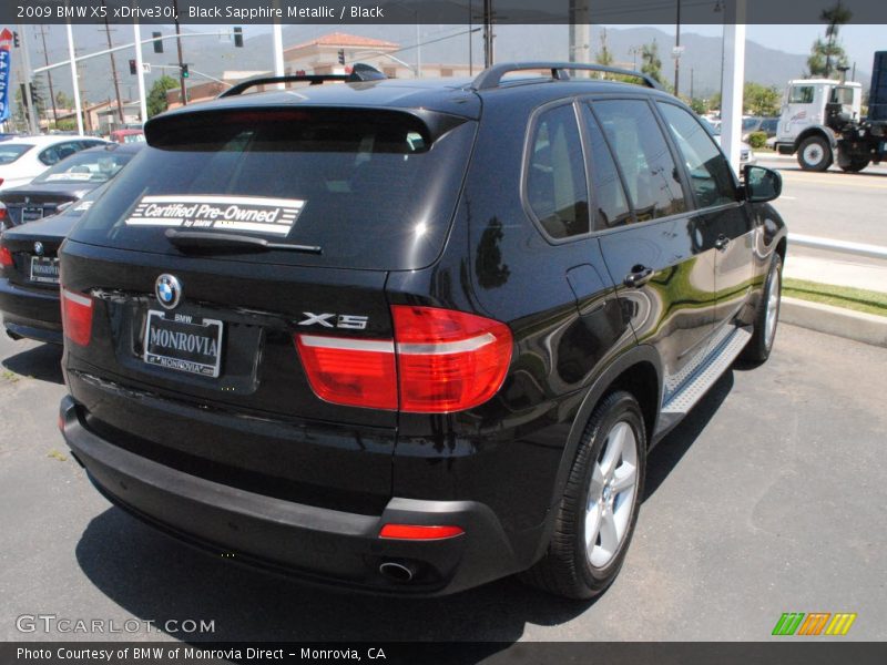 Black Sapphire Metallic / Black 2009 BMW X5 xDrive30i