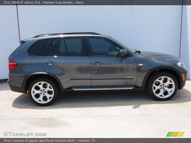 Platinum Gray Metallic / Black 2011 BMW X5 xDrive 35d