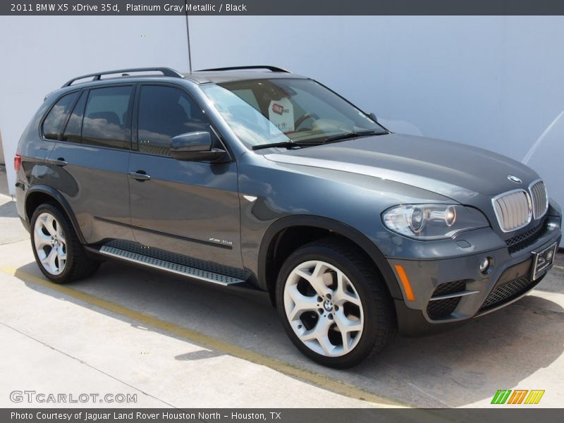 Platinum Gray Metallic / Black 2011 BMW X5 xDrive 35d