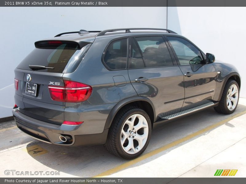 Platinum Gray Metallic / Black 2011 BMW X5 xDrive 35d