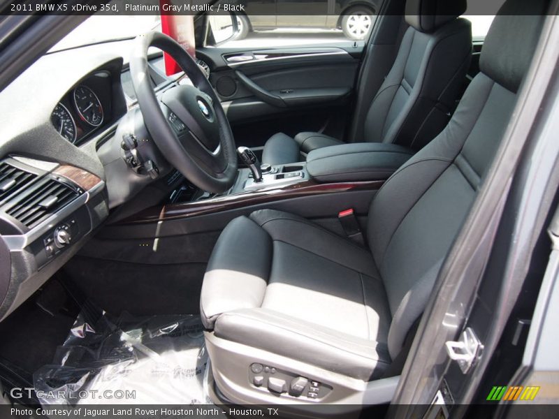 Platinum Gray Metallic / Black 2011 BMW X5 xDrive 35d