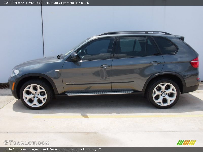 Platinum Gray Metallic / Black 2011 BMW X5 xDrive 35d