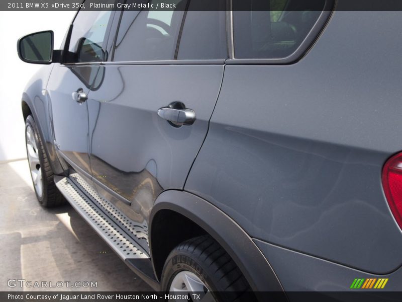 Platinum Gray Metallic / Black 2011 BMW X5 xDrive 35d