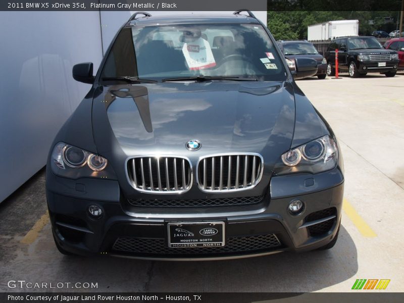 Platinum Gray Metallic / Black 2011 BMW X5 xDrive 35d