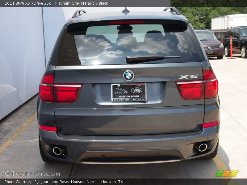 Platinum Gray Metallic / Black 2011 BMW X5 xDrive 35d