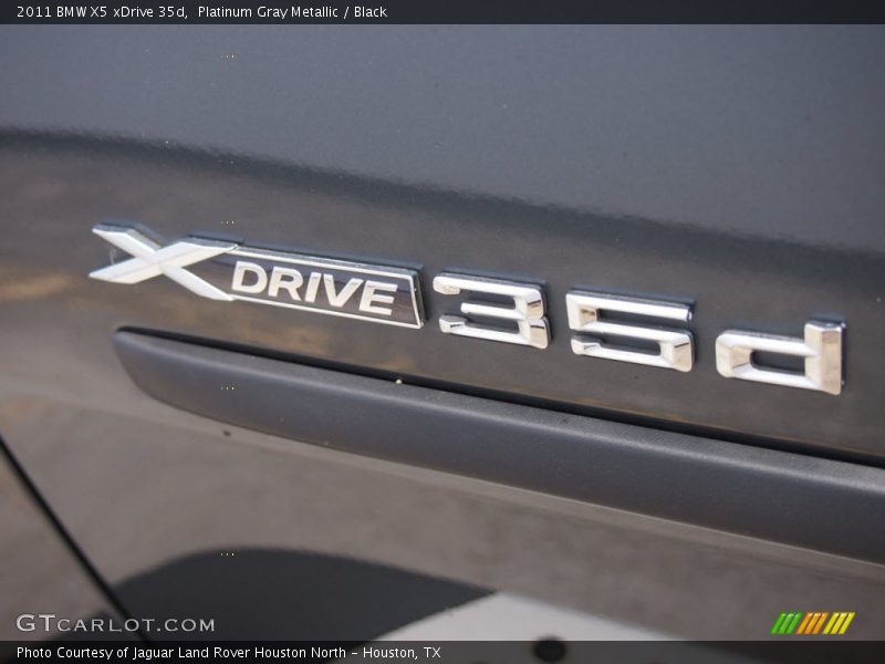 Platinum Gray Metallic / Black 2011 BMW X5 xDrive 35d